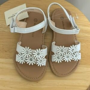Laura Ashley White Kids Sandals, Sz 10, Nwt